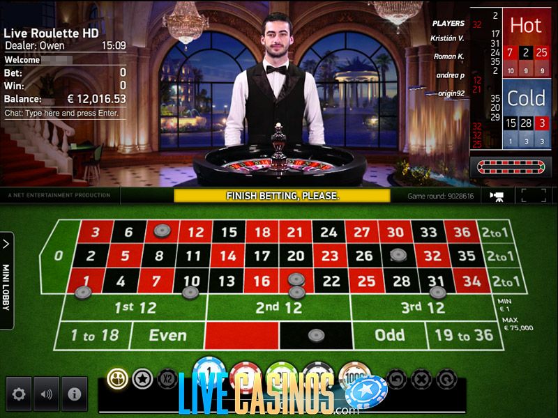 Play live roulette tv
